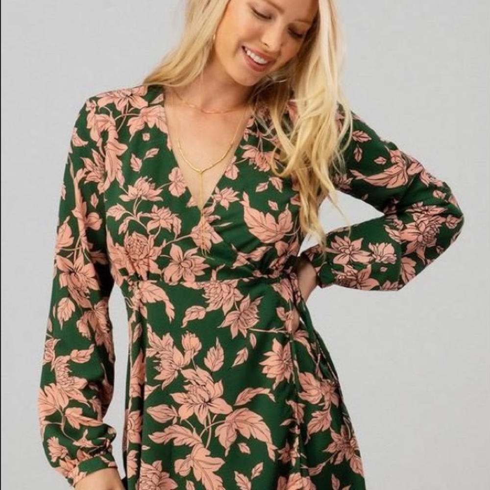 Hazel Floral Wrap Dress